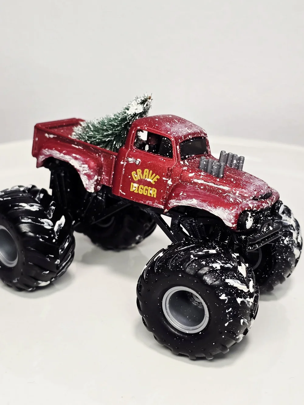 Monster Jam Vintage Red Monster Truck Toy - Custom. GD Truck 4+ Toy.
